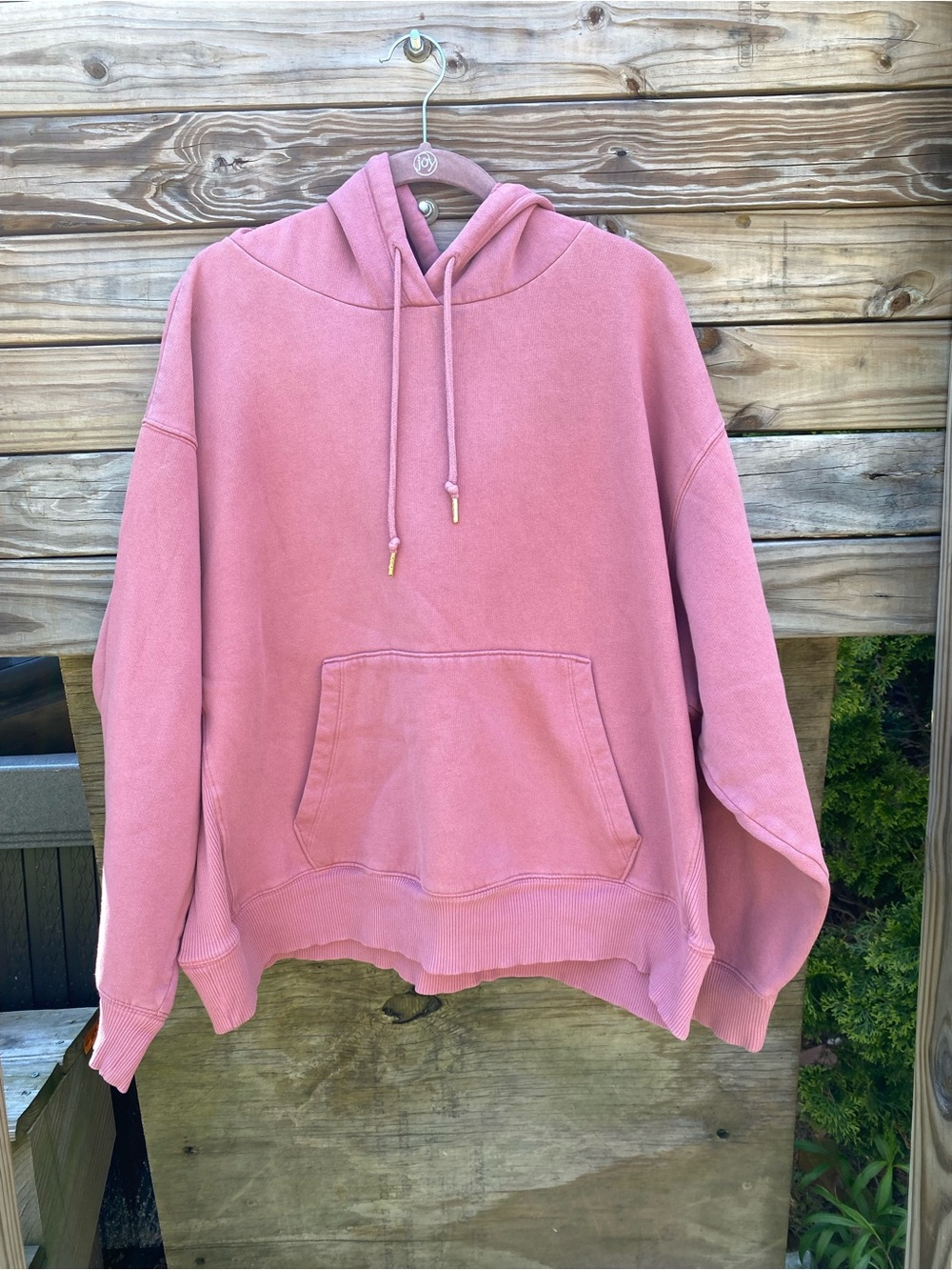 Victoria's Secret PINK Dusty Rose Hoodie with Drawstring Hood Size XL